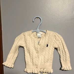 Ruffles cardigan sweater
